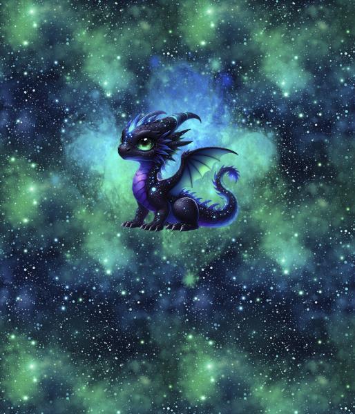 Galaxy - Kleiner Drache 70cm - BIO French Terry